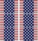 America 250th Anniversary Patriotic Placemats (Set of 6) - Semiquincentennial Freedom Stars & Flag Design - Washable Plastic Table Mats for 4th of July, Memorial Day, and Veterans Day Party Decor